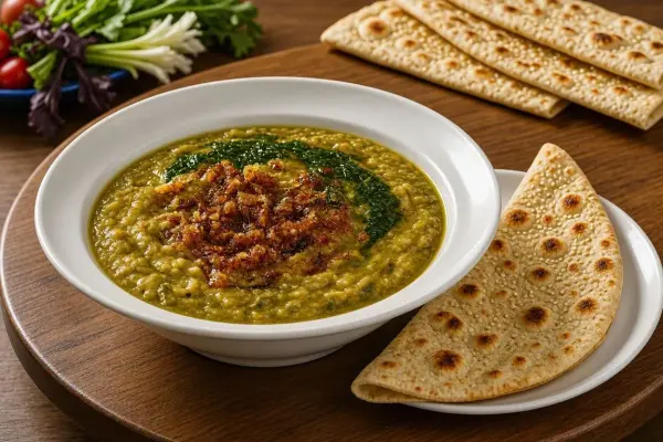 طرز تهیه آش برویشین کردی؛ آموزش آش بلغور گندم با نخود و عدس