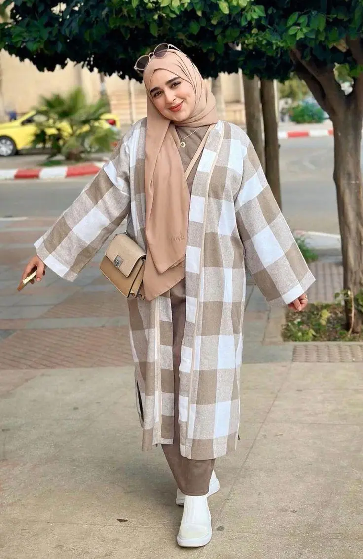 مدل مانتو چهارخونه پاییز ۱۴۰۵ | مدل‌های جدید و ترند