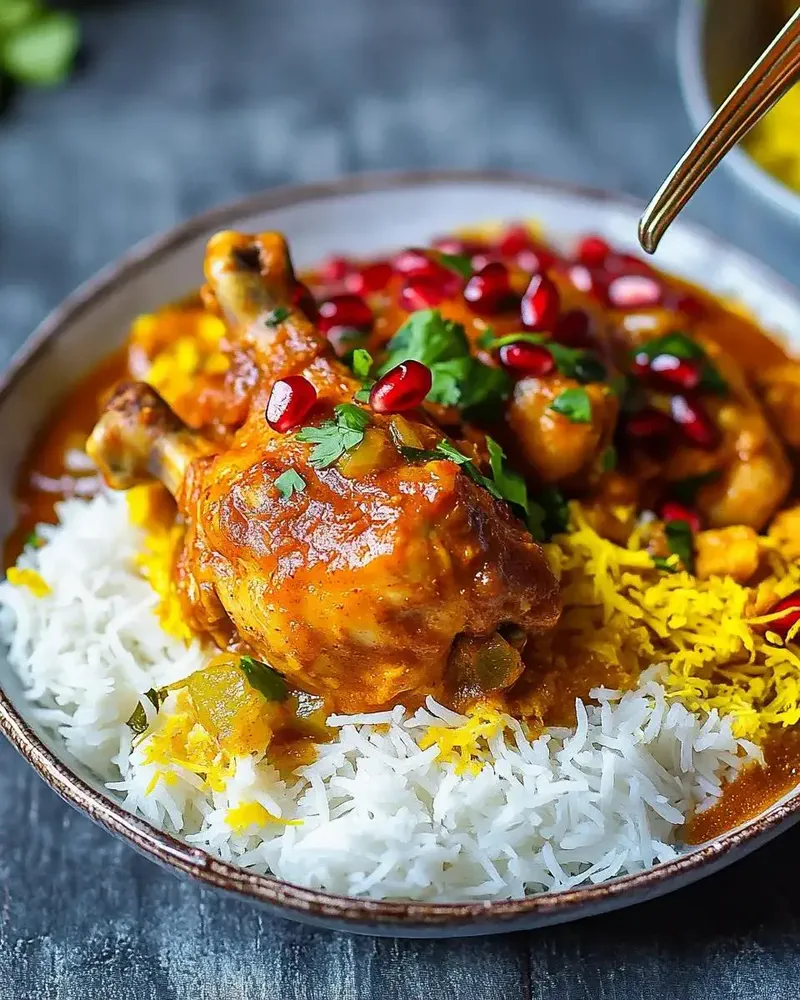 طرز تهیه مرغ با رب انار و آلو | آموزش مرغ ترش و ملس مجلسی