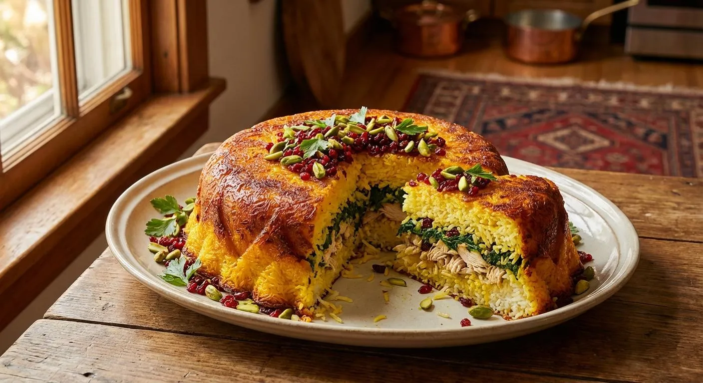طرز تهیه ته‌چین مرغ شیرازی با بادمجان؛ غذای مجلسی و خوش‌عطر