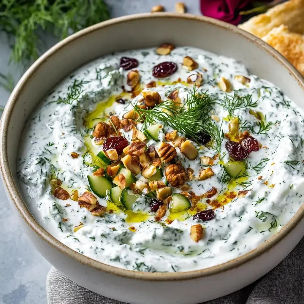 تزیین ماست و خیار مجلسی؛ ایده‌های ساده و شیک برای مهمانی